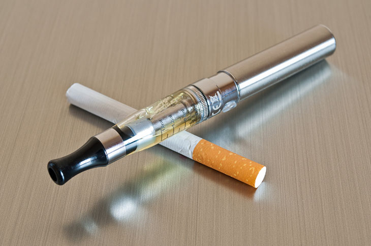 how much nicotine is in a cigarette compared to vape