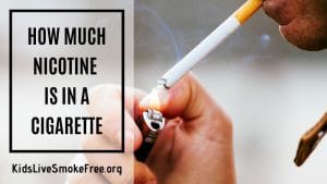 How much nicotine is in a cigarette