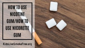 how to use nicotine gum